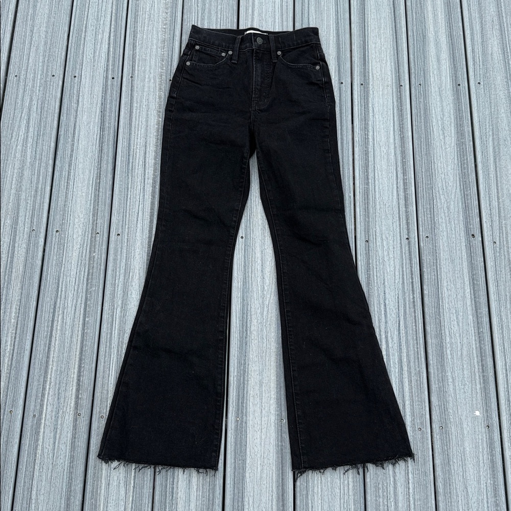 Madewell - The Perfect Vintage Flare Jean - Black - size 24